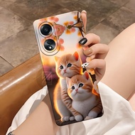 HP OPPO A58 4G 2023 Case - Fashion Cat Case - Latest OPPO A58 4G Softcase - Pro Camera - OPPO A58 4G