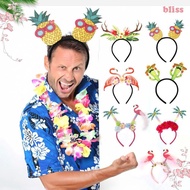 BLISS Hawaiian Party Headband, Flamingo Pineapple Party Props Hairband, Funny Coconut Tree Hairband 