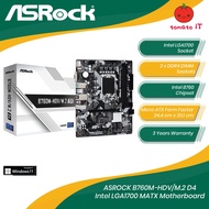 ASROCK B760M-HDV/M.2 D4 Intel LGA1700 MATX Motherboard