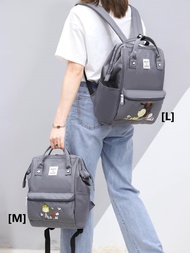 พร้อมส่ง anello x PEANUTS ไซส์-M -933 กระเป๋าเป้แฟชั่น แถมพวงกุญแจสนูปี้ ผ้ากันน้ำ บรรจุของได้เยอะ ใ