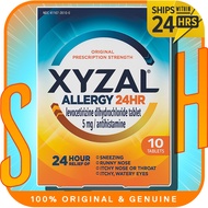 GENUINE Xyzal Allergy Pills, 24-Hour Allergy Relief, 10-Count, Original Prescription Strength