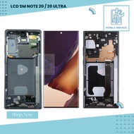 LCD SAM SM NOTE 20 / 20 Ultra Display + Touch Screen Digitizer Repair Sparepart Replacement (+ FRAME