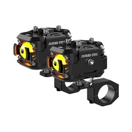 Future Eyes Premium Universal Waterproof Motorcycle LED Headlight Kit Kit Pemasangan Lampu Hadapan L