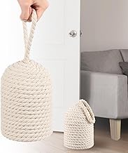 Decorative Door Stop Rope Door Stop with Handle 4.72 ''d x 11.42''h 5.4lb Heavy Weight Stoppers for 