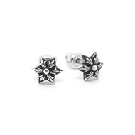Chrome Hearts Sterling Silver 925 Jewelry Cross Star Stud Earring Code:CED002
