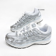 NIKE W P-6000 Metal Silver Daddy Shoes Blue BV1021-106 Casual Jogging Women's DOT Gathering Point