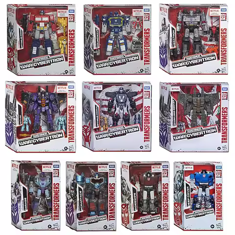 In-Stock Hasbro Transformers War for Cybertron NETFLIX Optimus Prime, Megatron, Bumblebee, Sideswipe