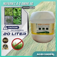 Agrishop 20 Liter Nufarm 2,4-D Amine 60 Herbicide Racun Rumpai