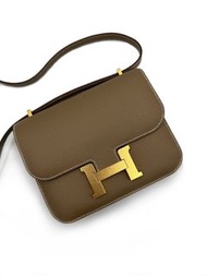 HERMES Mini Constance - 灰金