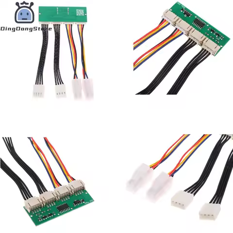 1Pc S19 S21 Fan Spoofer Dummer 12V 4-in-1 Square 4Pin Fan Simulator Emulator Special For Antminer S2