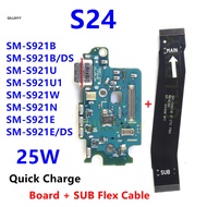 25W Charging Board For Samsung Galaxy S24 SM-S921B S921U S921E/DS S921 Fast Charger Motherboard Conn
