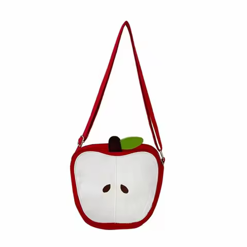 Message Bag Fruits Shape Crossbody Bag Pear Harajuku Funny Shoulder Bag Zipper Pouch Korean Style Mo