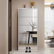 【SG Sales】Ultra-thin shoe cabinet indoor high shoe cabinet full-length mirror mirror shoe cabinet sh