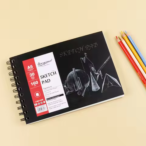 1PCS 30 Sheet A3/A4/A5 Watercolor Sketchbook Paper for Drawing Painting Color Pencil Book School Art