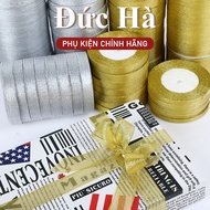 [CHEAP WHOLESALE] Lot of 5 rolls of glitter ribbon 1 2 4cm x 22m to make handmade flower gift wrappi