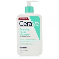 CeraVe Foaming Facial Cleanser 16 fl oz (473ml) | Oil Control Face Wash for Normal to Oily Skin