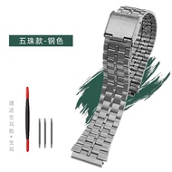 Retro Gold นาฬิกาโลหะเหล็กสแควร์ < Ne1> เปลี่ยนสําหรับนาฬิกา Casio เหมาะสําหรับ A168 A158w Aq-230aeq