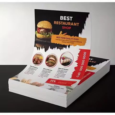 Customized flyers A4 A5, A6 size 150gms paper printed poster color Advertising Flyer poster double s