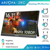 ARZOPA Z1FC Portable Gaming Monitor (16.1"/144Hz 100% sRGB/1080P FHD With HDR HDMI)