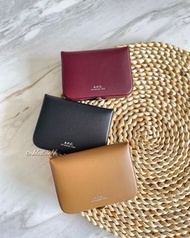 A.P.C. Josh wallet 小盒子銀包 有卡位可裝散紙散銀 黑色/焦糖啡 現貨！