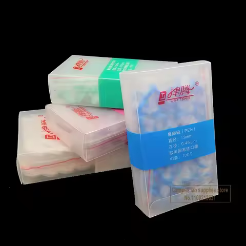 100pcs/BOX Lab 13mm 25mm Material Nylon / PES / PTFE/PVDF Membrane Syringe Filter with Pore Size 0.2