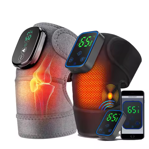 Wireless Heating Knee Massager 3 in 1 Brace Shoulder Elbow Knee for Joint Care Vibration Knee Suppor