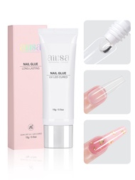AILLSA Solid Gel Nail Glue for Nail Tips - Super Strong Gel Glue for Professional Fake Acrylic Soft 