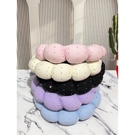 [1 Dozen] (SA)/ Cloud HEADSET Jumbo Thick Shell Headband Cloud Style Bandana