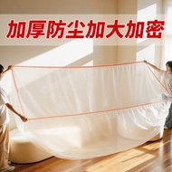 sarung sofa sofa cover Disposable Sofa Anti-dust Cover Elastic Beam Mouth Furniture Anti-dust Cover 