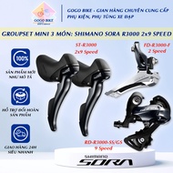 [GoGo Bike] Groupset Mini 3 Piece: Swingarm, Disc shifter, SHIMANO SORA R3000 2x9 Speed bicycle dera