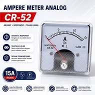MATSUYA CR-52 - Ampere Meter Analog AC 15A Panel Ampere Meter Analog/ Ammeter Box Panel Meter Needle