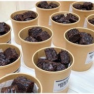 PPF - (10 Pcs) Eco Green Disposable Craft Brown Paper Soup Bowl Cup With Paper Lid/Cookies/Soup/Brow