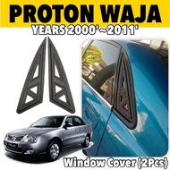 2Pcs Proton Waja Window Cover 3D Carbon Fibre Door Visor Accessories Waja