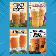 Sticker Air Balang Teh Ais - Waterproof