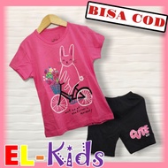 Girls' Clothes / Girls' T-shirts / Girls' Suits 1 - 10 Years Bunny Bicycle