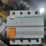 Elcb/rccb schneider 63a 30mA 4p RCCB SCHNEIDER 63A 30mA 4P