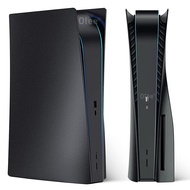 PS5 Disc Edition Matte Black Face Plate Cover Shell Skin Case for Play Station 5 Console