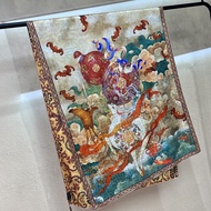 Fulu Crack 70*180 Xiangyunsha Scarf Double-sided Printed Sca福鹿龟裂纹70*180香云纱丝巾双面印花围巾时尚百搭披肩9.16