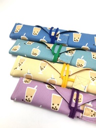 | •R• | 全新 | 珍珠奶茶環保袋+玻璃吸管組 | 有多色可選擇