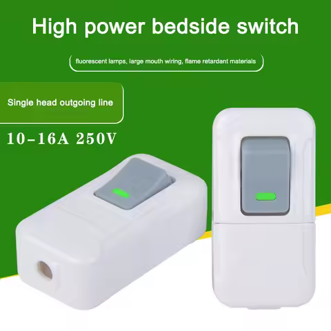 1Pcs White ON OFF Push Button Switch Table Led Lights Online Midway Control Switch Cab Bedside Lamp 