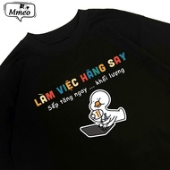 T-shirt with funny letters printed on work, drunk, sayings, funny Text, loose format for men and wom