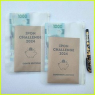 ♚ ▐ ✻ Ipon Challenge 2025 Chinkee Tan Card 5 10 20 Booklet with Pouch Bill Alkansya Peso Sense Mini