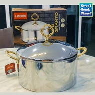 ANCHOR Granito Stainless Insulated Classic Hot Pot 2.5L 3.5L 5L Air Thigh HotPot Gold Handles