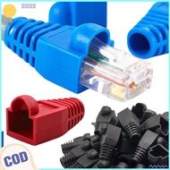 100Pcs Rubber Protector Cap/Network Lan Cable Protector Rubber Cap/Strain Plug Cover Boot/Modular Pl