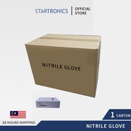 1 Carton Nitrile Disposable Glove Powder Free 9 INCH Nitrile Gloves Blue