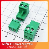 [5 Pieces]- KF-5.08-2-V Terminal Block Plug-in Solder PCB 2 Straight Pins 5.08mm 300V 15A Tech Compo