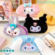 JENNIFERDZSG Pencil Cases, Pencil Holder Large Capacity Stationery Pouch, Cartoon Zipper Kuromi Plush Pencil Bag Children