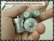 Matras Kancing Snap Besi 8mm (Jumper Bayi/Baby;Mata Ikan/Ayam)Kode 099