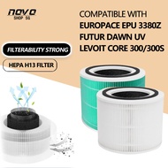 For Europace EPU 3380Z/Futur Dawn UV/Levoit Core 300/300s Air Purifier Filter True Replacement HEPA 