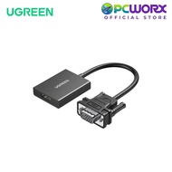 Ugreen CM513 50945 VGA(M) to HDMI(F) Adapter with Audio & Power Supply Black